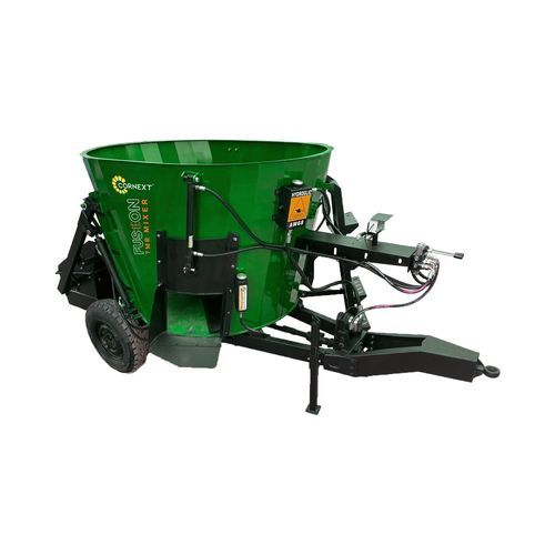 Horizontal mixing wagon - FUZION - Cornext - tractor-mounted / side discharge / 2-auger