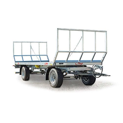 Flatbed Trailer - DPW 180 B - Fliegl Agrartechnik GmbH - For Bales