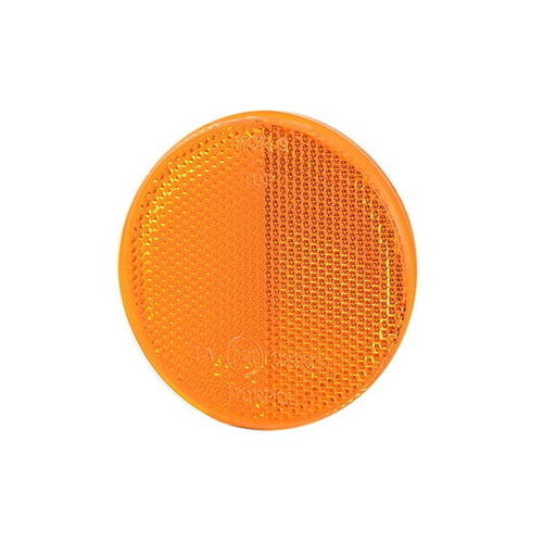 Round reflector - UO 039 - HORPOL J.I.A.T. Horeczy Sp. J. - orange / self-adhesive / for trailers