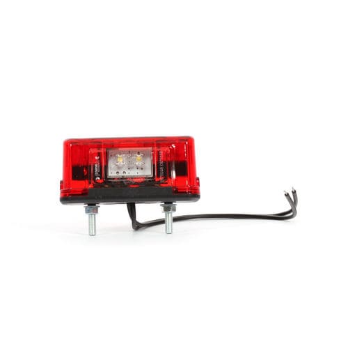 Red license plate lighting - W53 - PTS WAS Sp. J. - 12 V / 24 V / panel-mount