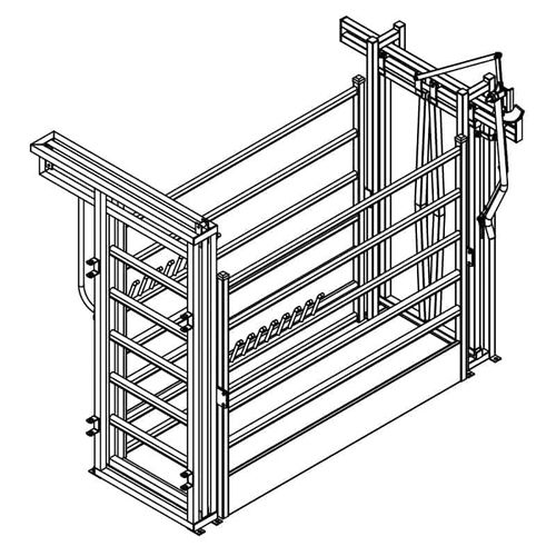 Cattle squeeze chute - C001 - YYK BARN TECH LTD - horse / mobile / with weighing system