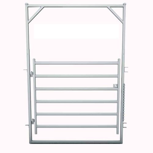 Livestock gate - YYK BARN TECH LTD - corral / for cows / steel