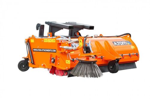 Mounted sweeper - 2500 - A.TOM - groundcare / front-mount / aligning
