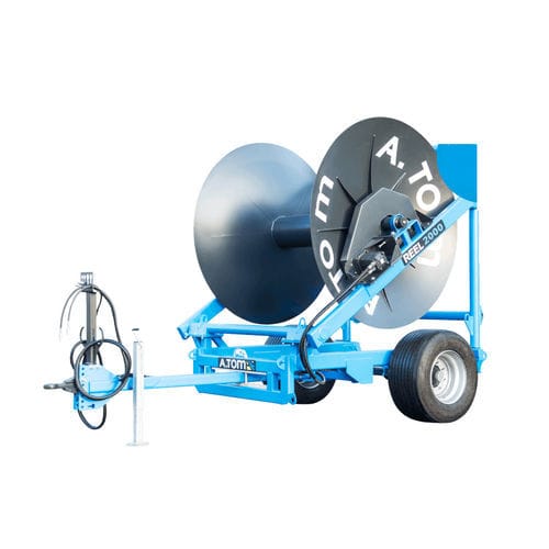 Hydraulic drive manure hose reel - 2000 - A.TOM - towed