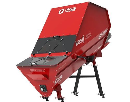 Horizontal mixing wagon - KESİF - TOSUN - stationary / single-auger / with weighing system