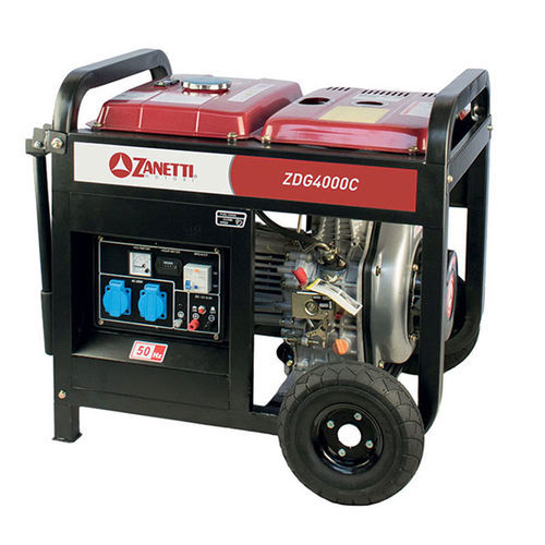 Diesel generator set - ZDG 4000 C - Zanetti Motori - three-phase / single-phase / mobile