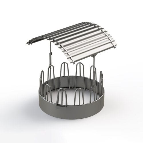 Horse hay rack F0500035 ORMI GROUP metal / with roof