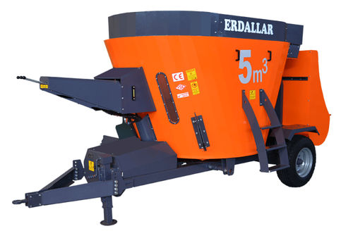 Vertical feed mixer - MAK-5-11 - ERDALLAR AGRICULTURAL MACHINERY - towed / side discharge / single-auger