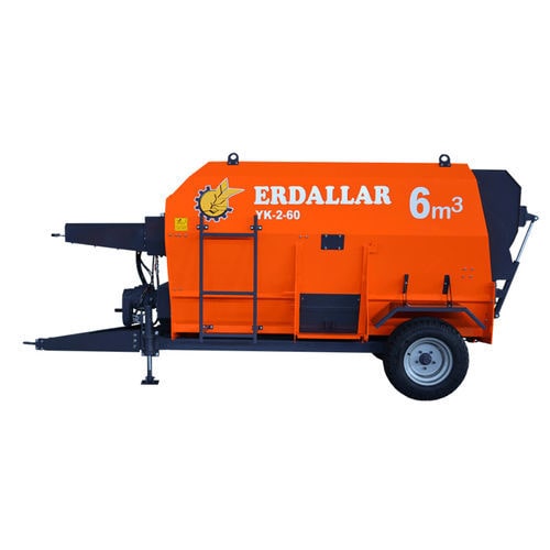 Horizontal feed mixer - MAK-6-22 - ERDALLAR AGRICULTURAL MACHINERY - towed / side discharge / 2-auger