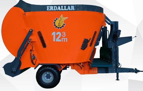 Vertical feed mixer - MAK-12-11 - ERDALLAR AGRICULTURAL MACHINERY - towed / front discharge / single-auger