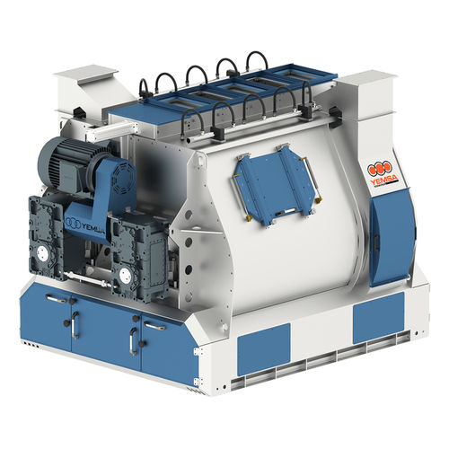 Horizontal feed mixer - Yemsa Makina - stationary / paddle