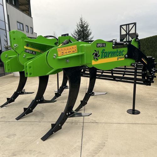 3-shank subsoiler - VIPER - FARMTEC GREEN Srl - 5-shank / with hydraulic adjustment / with roller