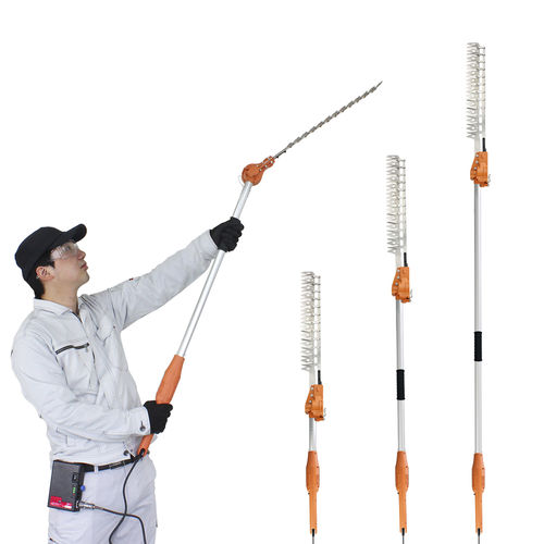 Battery-powered hedge cutter - SAA - NISHIGAKI INDUSTRIAL CO., LTD. - hand-held / for green spaces / easy-to-use