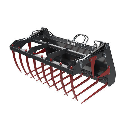 Silage fork - IT2 - P.P.H.U. INTER-TECH Piotr Jankowski - with hydraulic adjustment / for loaders