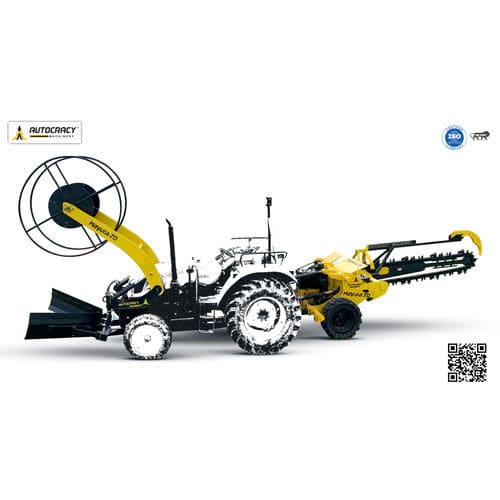 Trencher with chain -  Trenching solution - Mayura TO -All-in-One - Autocracy Machinery Private Limited - tractor-mounted