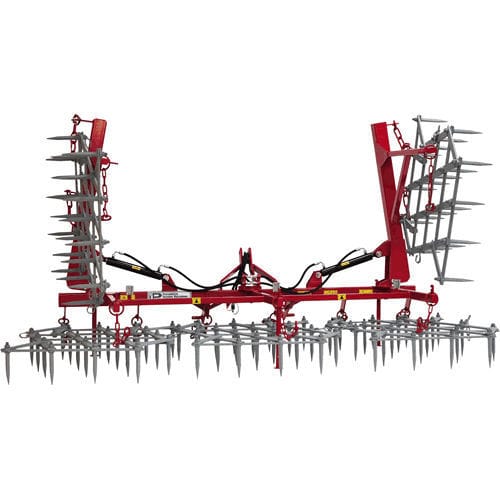 Tine harrow - U 348, U 348/1 - POM Augustów Sp. z o.o. - folding / depth control / combined