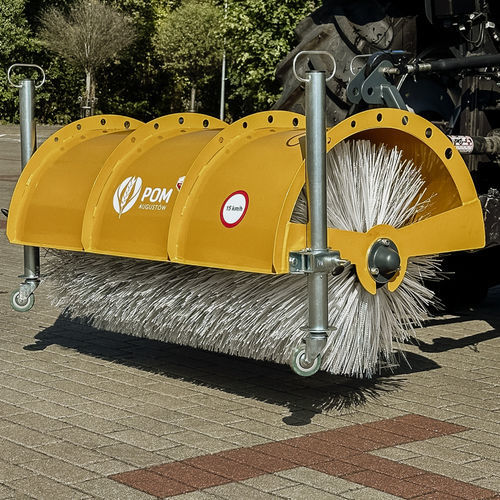 Mounted sweeper - T 803/0 - POM Augustów Sp. z o.o. - for barns / front-mount / snow removal