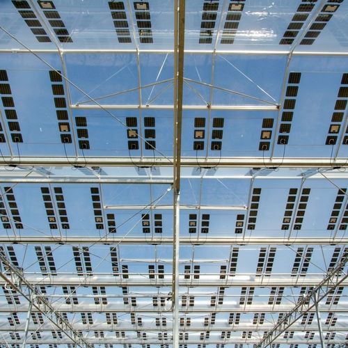 Glass photovoltaic solar panel - BRITE HELLAS SA - flexible / for greenhouse / for roof