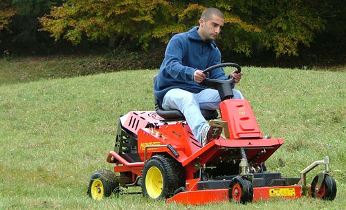 Riding lawn mower - FP40 series - CARON Srl - gasoline / self-propelled