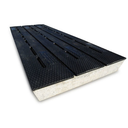 Rubber floor panel - SR - Teemore Engineering Limited - concrete / for cow breeding