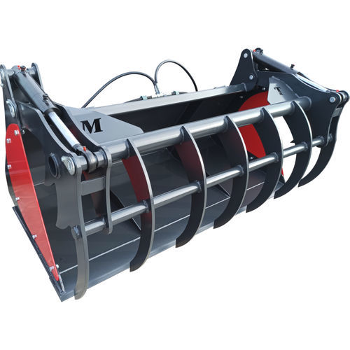 Silage unloading shovel bucket - Łycho - crocodile man - METAL TEKNIK.EU - power grab / for loaders