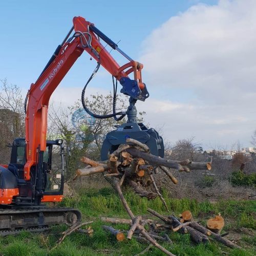 Forestry log grapple - PTO/S - Idrobenne - for cranes