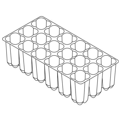 Plastic plug tray - 81920 - Air Tray Technologies by Blackmore Company - reusable / round / deep