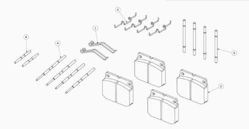 OEM brake repair kit - 107.4146.68 - Madal Srl