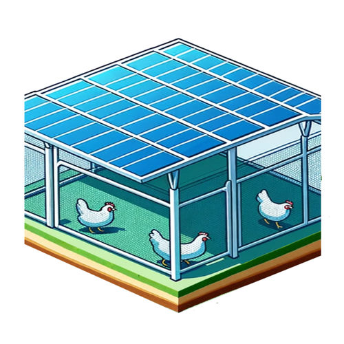 Livestock agrivoltaic structure - Digitalsun ENR - for crops