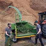 towed forestry wood chipper