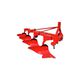 mouldboard plow / mounted / 4-shank / reversible