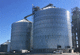 grain silo / metal / round / cone-bottom