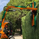 hydraulic hedge trimmer / mounted / for green spaces
