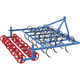 mounted field cultivator / 3-point hitch / with roller / rigid tine