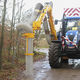 tractor-mounted leaf vacuum