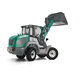 rubber-tired loader / compact / with cab