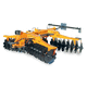mounted disc harrow / double offset / 3-point hitch / with hydraulic adjustment