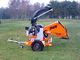 towed wood chipper / gasoline engine