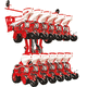 pneumatic precision seed drill / disc / 8-row / 12-row