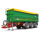 dump trailer / 3-axle / agricultural / 20 t...40 t