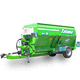 horizontal mixer / trailed / single-auger
