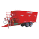 vertical mixing wagon / towed / front discharge / side discharge