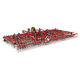 tine harrow / with roller / folding / depth control