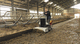self-propelled manure scraper / straight / V / electrically-powered