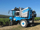 self-propelled grape harvesting machine