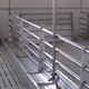 pig trough / stainless steel / multi-access