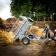 tipping trailer / single-axle / agricultural / forestry