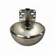 swine drinker / bowl / stainless steel / single access