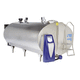 milk tank / horizontal / stainless steel / with cooling system