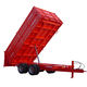 tipping trailer / tandem axle / agricultural / 14 tons